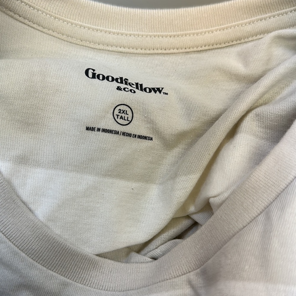 Goodfellow & Co. Dog bone stripe long sleeve T-shirt size 2XL new with tags tall - Picture 4 of 4